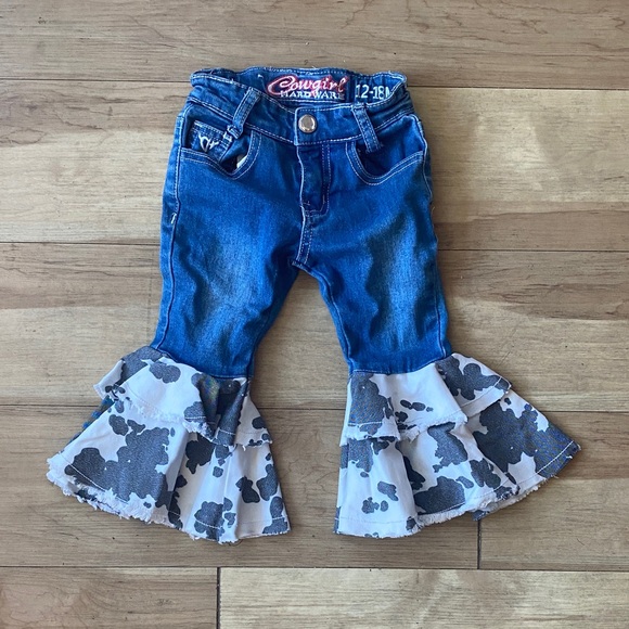 Cowgirl Hardware Blue Flared Kids Jeans - Picture 1 of 3